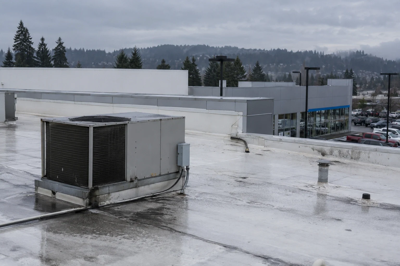 Auto Dealership Roofing in Renton, WA Auto Dealership Roofing in Renton, WA